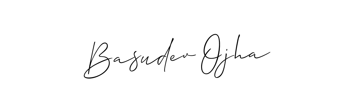 Make a beautiful signature design for name Basudev Ojha. With this signature (Allison_Script) style, you can create a handwritten signature for free. Basudev Ojha signature style 2 images and pictures png