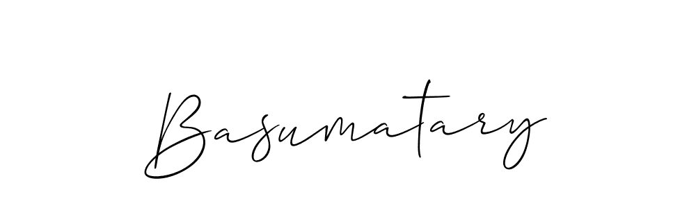 Make a beautiful signature design for name Basumatary. With this signature (Allison_Script) style, you can create a handwritten signature for free. Basumatary signature style 2 images and pictures png