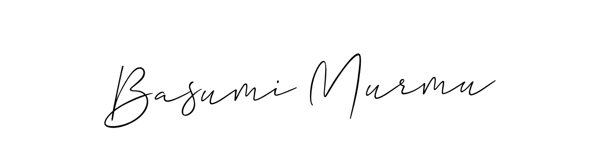 Use a signature maker to create a handwritten signature online. With this signature software, you can design (Allison_Script) your own signature for name Basumi Murmu. Basumi Murmu signature style 2 images and pictures png