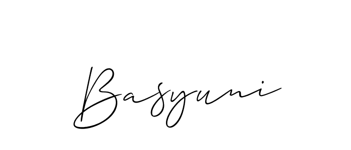 Once you've used our free online signature maker to create your best signature Allison_Script style, it's time to enjoy all of the benefits that Basyuni name signing documents. Basyuni signature style 2 images and pictures png