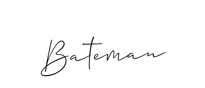 The best way (Allison_Script) to make a short signature is to pick only two or three words in your name. The name Bateman include a total of six letters. For converting this name. Bateman signature style 2 images and pictures png