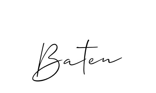 How to make Baten name signature. Use Allison_Script style for creating short signs online. This is the latest handwritten sign. Baten signature style 2 images and pictures png