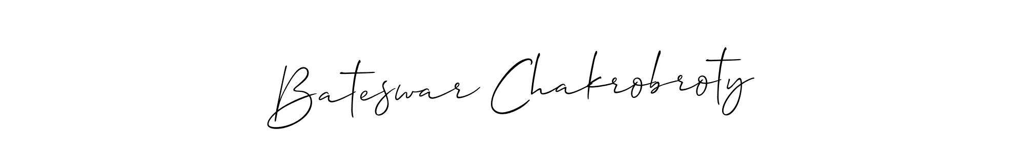 Make a short Bateswar Chakrobroty signature style. Manage your documents anywhere anytime using Allison_Script. Create and add eSignatures, submit forms, share and send files easily. Bateswar Chakrobroty signature style 2 images and pictures png