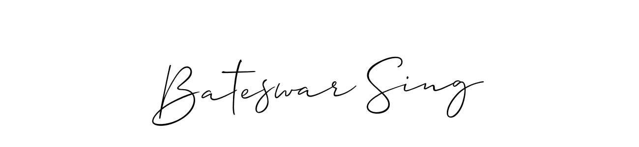 Also we have Bateswar Sing name is the best signature style. Create professional handwritten signature collection using Allison_Script autograph style. Bateswar Sing signature style 2 images and pictures png