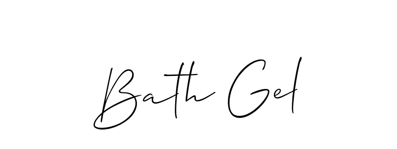 Make a beautiful signature design for name Bath Gel. Use this online signature maker to create a handwritten signature for free. Bath Gel signature style 2 images and pictures png
