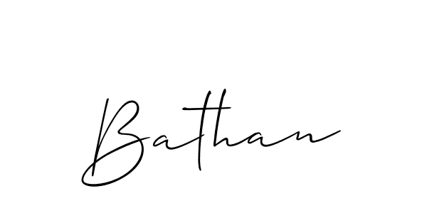 It looks lik you need a new signature style for name Bathan. Design unique handwritten (Allison_Script) signature with our free signature maker in just a few clicks. Bathan signature style 2 images and pictures png