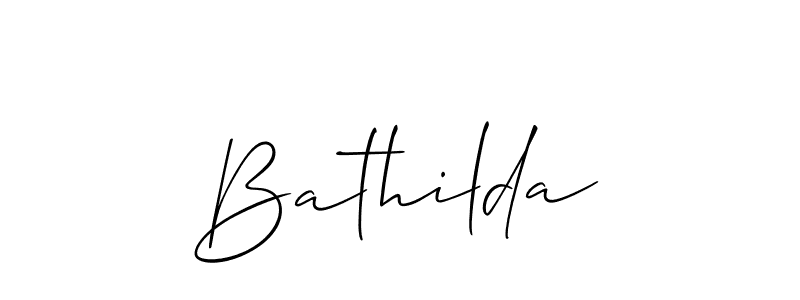 You should practise on your own different ways (Allison_Script) to write your name (Bathilda) in signature. don't let someone else do it for you. Bathilda signature style 2 images and pictures png