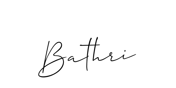 Bathri stylish signature style. Best Handwritten Sign (Allison_Script) for my name. Handwritten Signature Collection Ideas for my name Bathri. Bathri signature style 2 images and pictures png