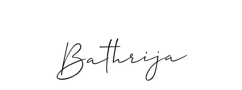 How to Draw Bathrija signature style? Allison_Script is a latest design signature styles for name Bathrija. Bathrija signature style 2 images and pictures png
