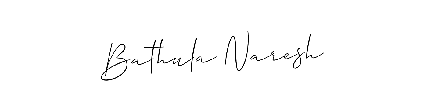 You should practise on your own different ways (Allison_Script) to write your name (Bathula Naresh) in signature. don't let someone else do it for you. Bathula Naresh signature style 2 images and pictures png