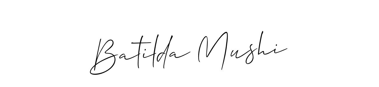 Create a beautiful signature design for name Batilda Mushi. With this signature (Allison_Script) fonts, you can make a handwritten signature for free. Batilda Mushi signature style 2 images and pictures png