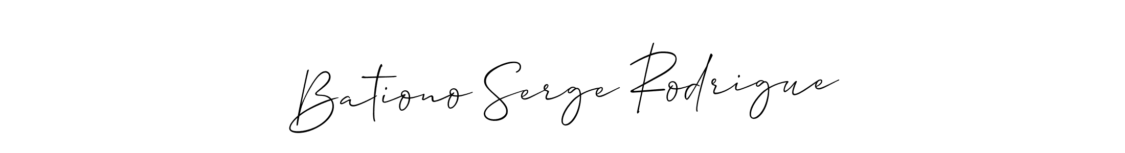Create a beautiful signature design for name Bationo Serge Rodrigue. With this signature (Allison_Script) fonts, you can make a handwritten signature for free. Bationo Serge Rodrigue signature style 2 images and pictures png