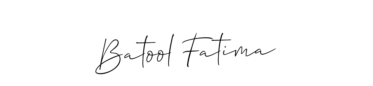 Create a beautiful signature design for name Batool Fatima. With this signature (Allison_Script) fonts, you can make a handwritten signature for free. Batool Fatima signature style 2 images and pictures png