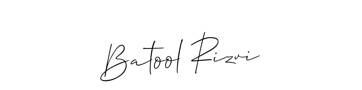 Similarly Allison_Script is the best handwritten signature design. Signature creator online .You can use it as an online autograph creator for name Batool Rizvi. Batool Rizvi signature style 2 images and pictures png