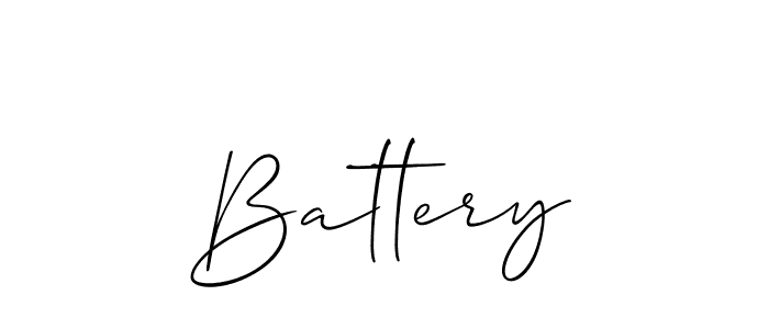 Also You can easily find your signature by using the search form. We will create Battery name handwritten signature images for you free of cost using Allison_Script sign style. Battery signature style 2 images and pictures png