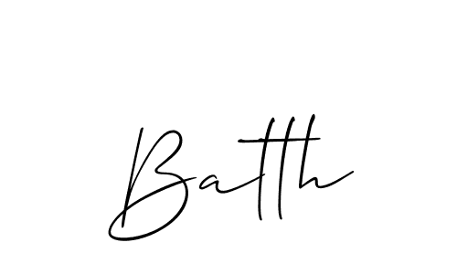 You should practise on your own different ways (Allison_Script) to write your name (Batth) in signature. don't let someone else do it for you. Batth signature style 2 images and pictures png