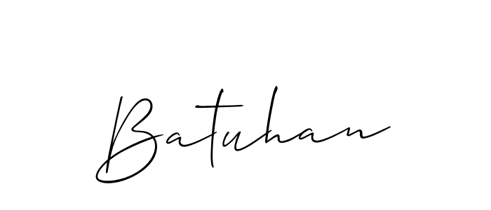 Also we have Batuhan name is the best signature style. Create professional handwritten signature collection using Allison_Script autograph style. Batuhan signature style 2 images and pictures png