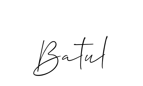 How to make Batul signature? Allison_Script is a professional autograph style. Create handwritten signature for Batul name. Batul signature style 2 images and pictures png