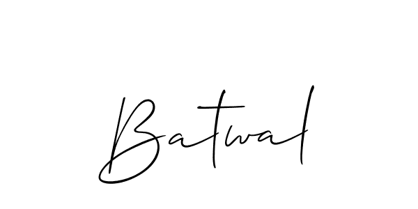 Create a beautiful signature design for name Batwal. With this signature (Allison_Script) fonts, you can make a handwritten signature for free. Batwal signature style 2 images and pictures png