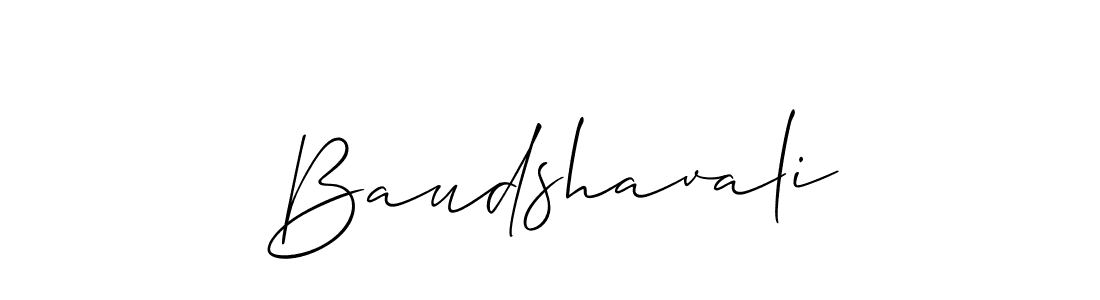 How to Draw Baudshavali signature style? Allison_Script is a latest design signature styles for name Baudshavali. Baudshavali signature style 2 images and pictures png