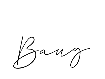Create a beautiful signature design for name Baug. With this signature (Allison_Script) fonts, you can make a handwritten signature for free. Baug signature style 2 images and pictures png