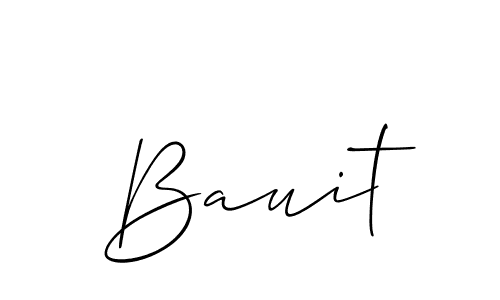 The best way (Allison_Script) to make a short signature is to pick only two or three words in your name. The name Bauit include a total of six letters. For converting this name. Bauit signature style 2 images and pictures png