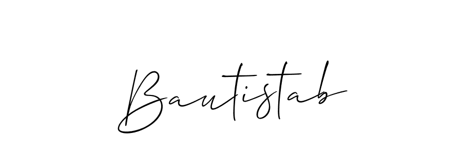 How to make Bautistab name signature. Use Allison_Script style for creating short signs online. This is the latest handwritten sign. Bautistab signature style 2 images and pictures png