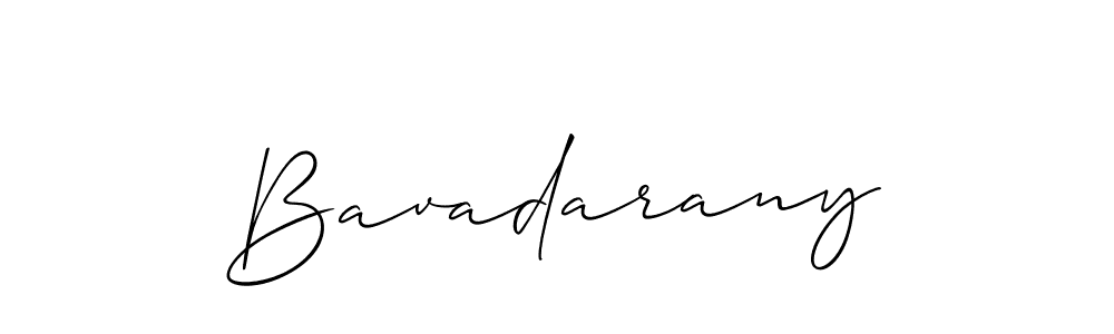 Allison_Script is a professional signature style that is perfect for those who want to add a touch of class to their signature. It is also a great choice for those who want to make their signature more unique. Get Bavadarany name to fancy signature for free. Bavadarany signature style 2 images and pictures png