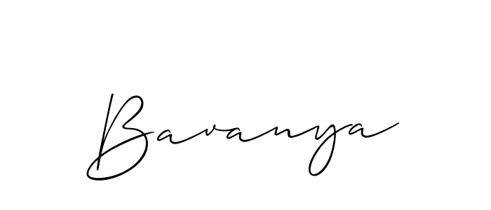 How to make Bavanya name signature. Use Allison_Script style for creating short signs online. This is the latest handwritten sign. Bavanya signature style 2 images and pictures png