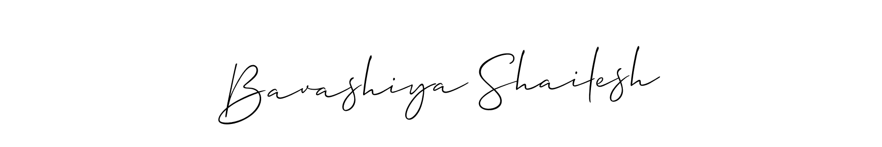 The best way (Allison_Script) to make a short signature is to pick only two or three words in your name. The name Bavashiya Shailesh include a total of six letters. For converting this name. Bavashiya Shailesh signature style 2 images and pictures png