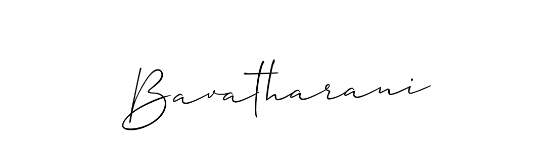 It looks lik you need a new signature style for name Bavatharani. Design unique handwritten (Allison_Script) signature with our free signature maker in just a few clicks. Bavatharani signature style 2 images and pictures png