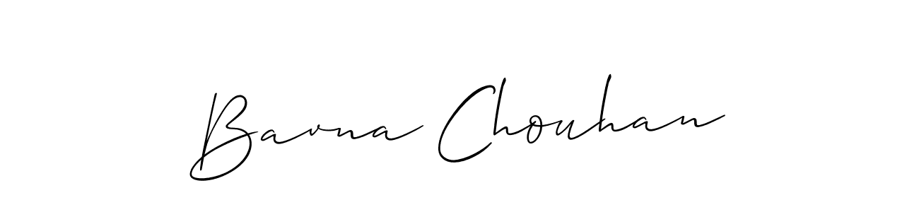 Allison_Script is a professional signature style that is perfect for those who want to add a touch of class to their signature. It is also a great choice for those who want to make their signature more unique. Get Bavna Chouhan name to fancy signature for free. Bavna Chouhan signature style 2 images and pictures png