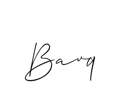 How to Draw Bavq signature style? Allison_Script is a latest design signature styles for name Bavq. Bavq signature style 2 images and pictures png