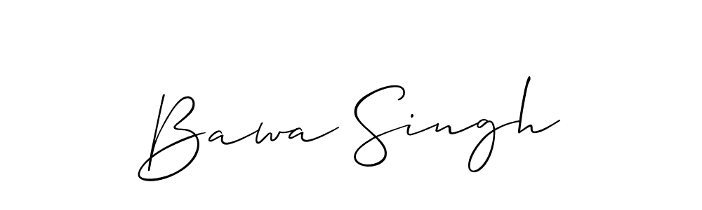 How to make Bawa Singh signature? Allison_Script is a professional autograph style. Create handwritten signature for Bawa Singh name. Bawa Singh signature style 2 images and pictures png