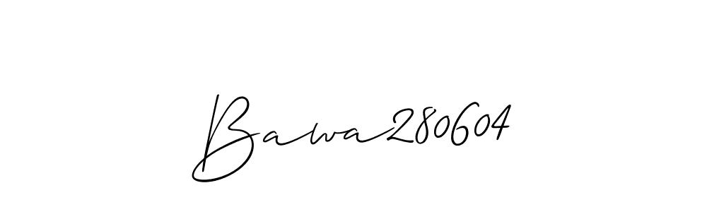 Bawa280604 stylish signature style. Best Handwritten Sign (Allison_Script) for my name. Handwritten Signature Collection Ideas for my name Bawa280604. Bawa280604 signature style 2 images and pictures png