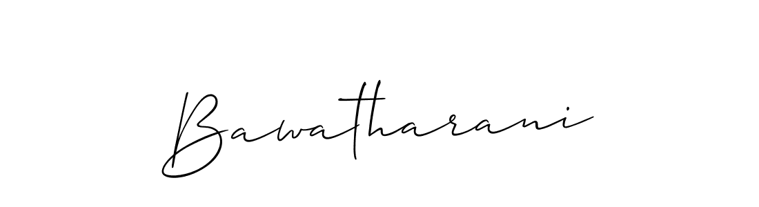 Make a short Bawatharani signature style. Manage your documents anywhere anytime using Allison_Script. Create and add eSignatures, submit forms, share and send files easily. Bawatharani signature style 2 images and pictures png