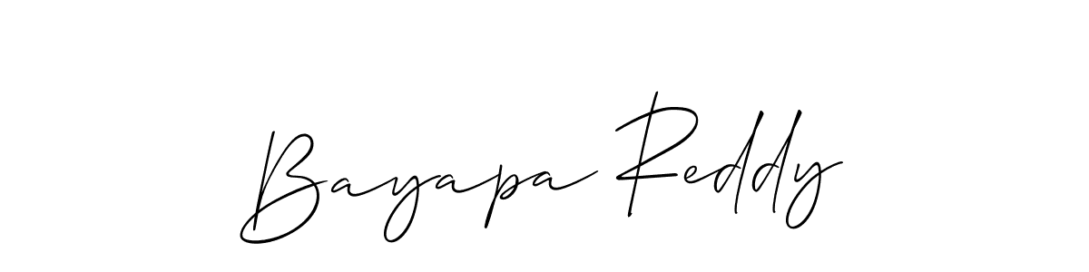 This is the best signature style for the Bayapa Reddy name. Also you like these signature font (Allison_Script). Mix name signature. Bayapa Reddy signature style 2 images and pictures png