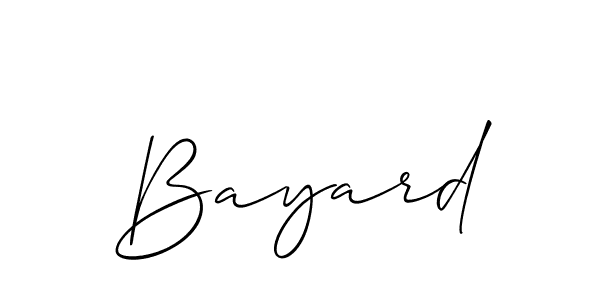 Bayard stylish signature style. Best Handwritten Sign (Allison_Script) for my name. Handwritten Signature Collection Ideas for my name Bayard. Bayard signature style 2 images and pictures png