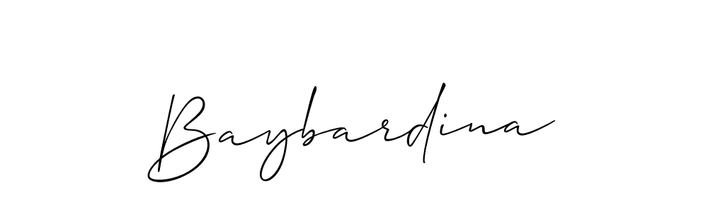 Once you've used our free online signature maker to create your best signature Allison_Script style, it's time to enjoy all of the benefits that Baybardina name signing documents. Baybardina signature style 2 images and pictures png