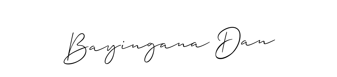 Similarly Allison_Script is the best handwritten signature design. Signature creator online .You can use it as an online autograph creator for name Bayingana Dan. Bayingana Dan signature style 2 images and pictures png