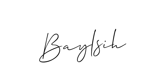 Make a beautiful signature design for name Baylsih. Use this online signature maker to create a handwritten signature for free. Baylsih signature style 2 images and pictures png