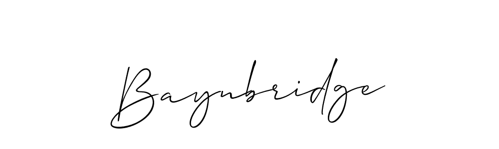 Best and Professional Signature Style for Baynbridge. Allison_Script Best Signature Style Collection. Baynbridge signature style 2 images and pictures png