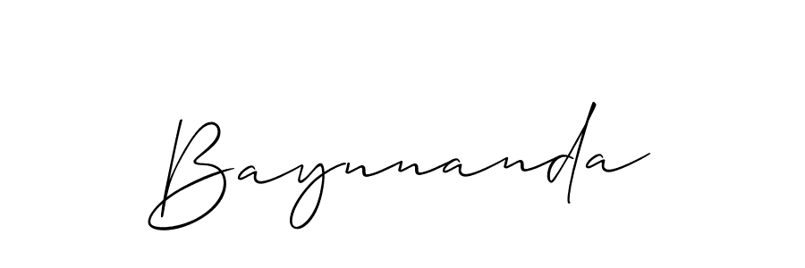 Here are the top 10 professional signature styles for the name Baynnanda. These are the best autograph styles you can use for your name. Baynnanda signature style 2 images and pictures png