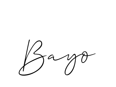 How to Draw Bayo signature style? Allison_Script is a latest design signature styles for name Bayo. Bayo signature style 2 images and pictures png