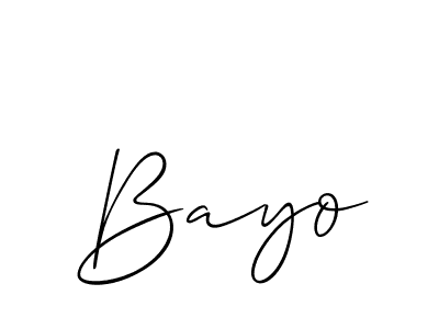 Make a short Bayo signature style. Manage your documents anywhere anytime using Allison_Script. Create and add eSignatures, submit forms, share and send files easily. Bayo signature style 2 images and pictures png