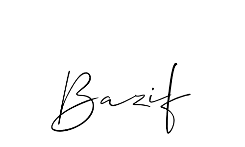 Allison_Script is a professional signature style that is perfect for those who want to add a touch of class to their signature. It is also a great choice for those who want to make their signature more unique. Get Bazif name to fancy signature for free. Bazif signature style 2 images and pictures png