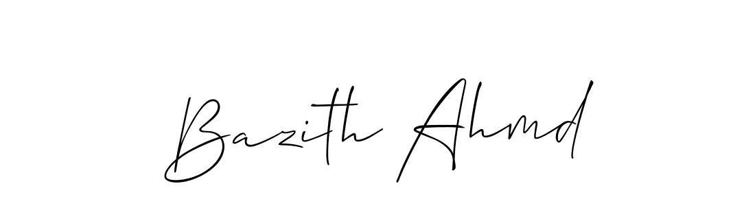 Similarly Allison_Script is the best handwritten signature design. Signature creator online .You can use it as an online autograph creator for name Bazith Ahmd. Bazith Ahmd signature style 2 images and pictures png