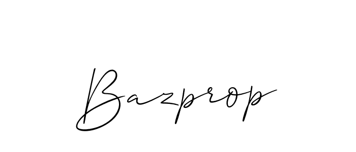 Also we have Bazprop name is the best signature style. Create professional handwritten signature collection using Allison_Script autograph style. Bazprop signature style 2 images and pictures png