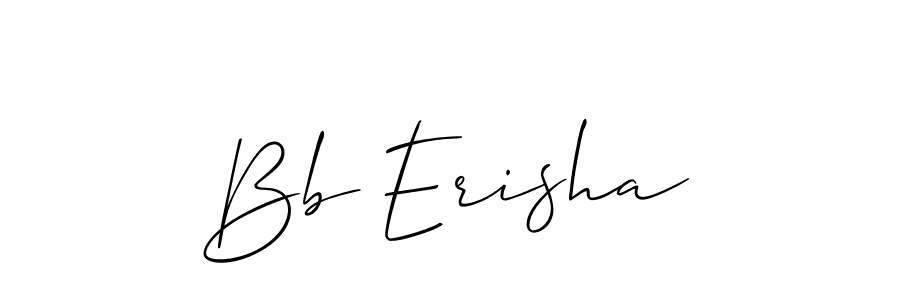 How to make Bb Erisha signature? Allison_Script is a professional autograph style. Create handwritten signature for Bb Erisha name. Bb Erisha signature style 2 images and pictures png