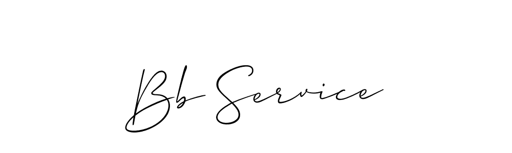 Allison_Script is a professional signature style that is perfect for those who want to add a touch of class to their signature. It is also a great choice for those who want to make their signature more unique. Get Bb Service name to fancy signature for free. Bb Service signature style 2 images and pictures png